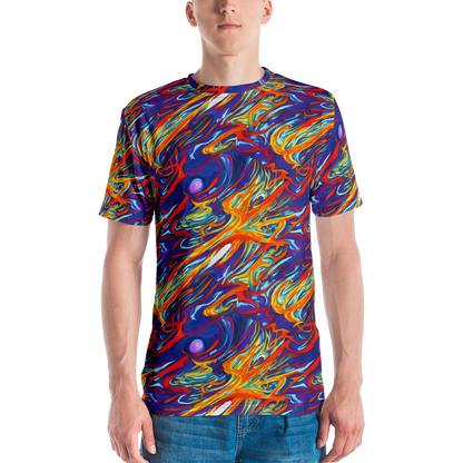 Men's Crew Neck T-Shirt - Galactic Ember