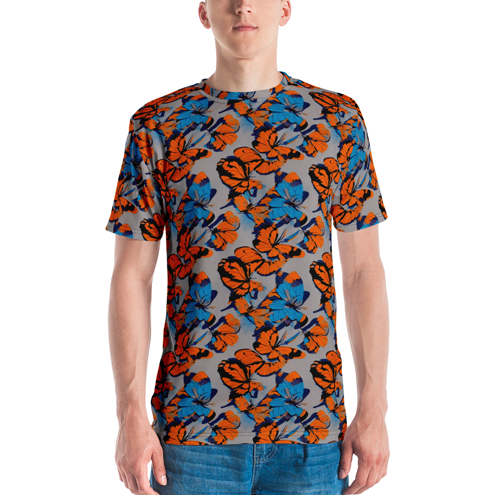 Men's Crew Neck T-Shirt - Flutter Wave