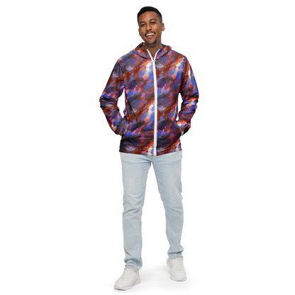 Men's Windbreaker - Celestial Brushstroke