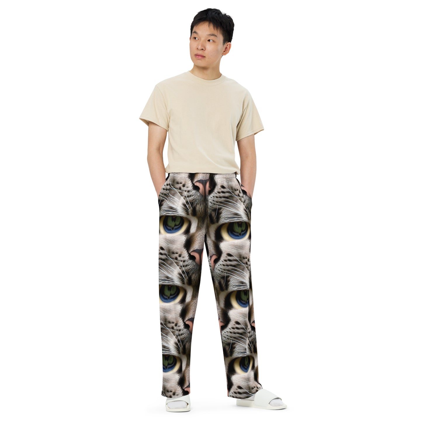 Wide-Leg Pants - Feline Mirage