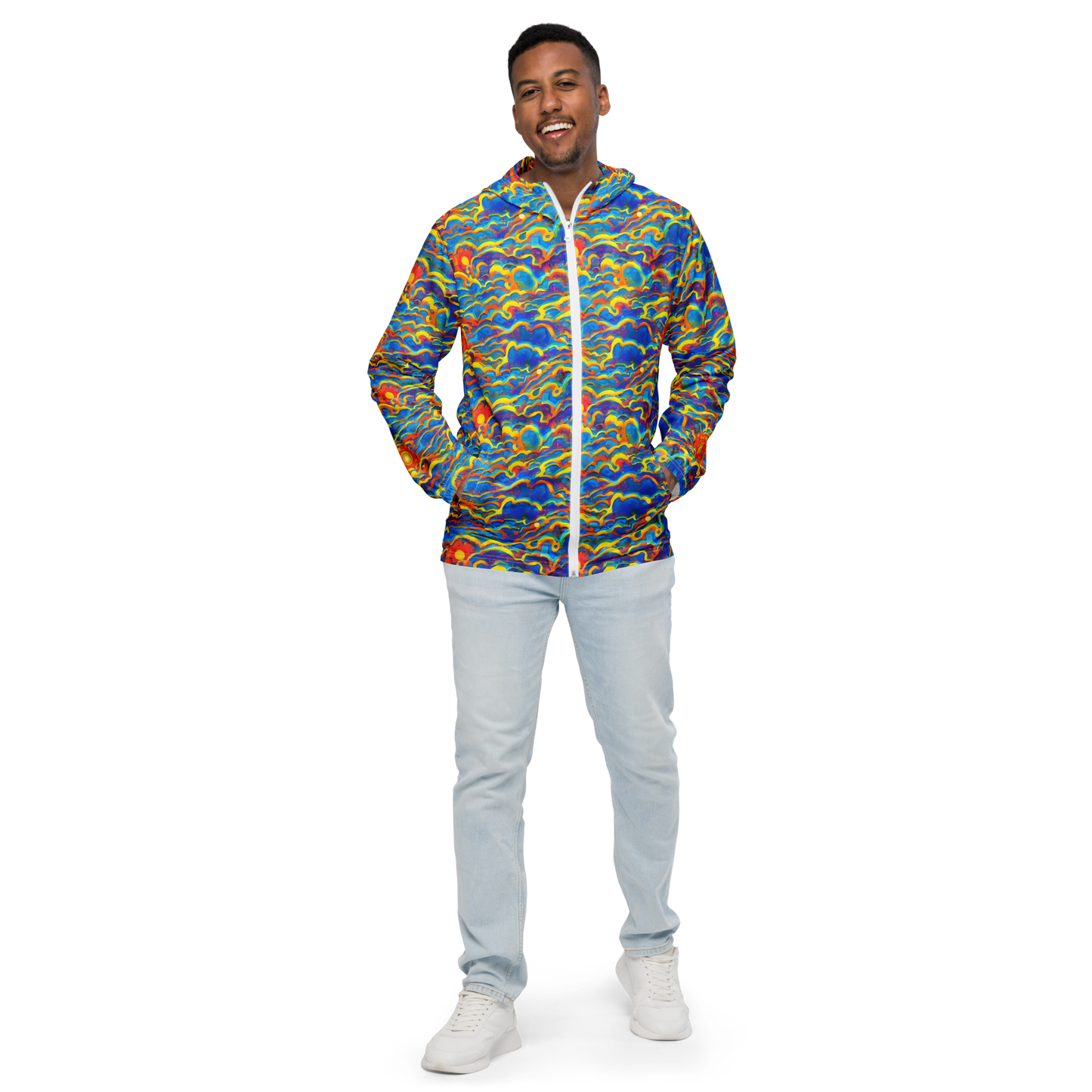 Men's Windbreaker - Chroma Ripple