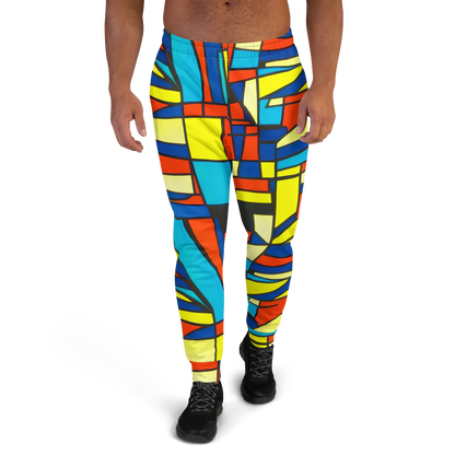 Men’s Joggers - Neon Fractals