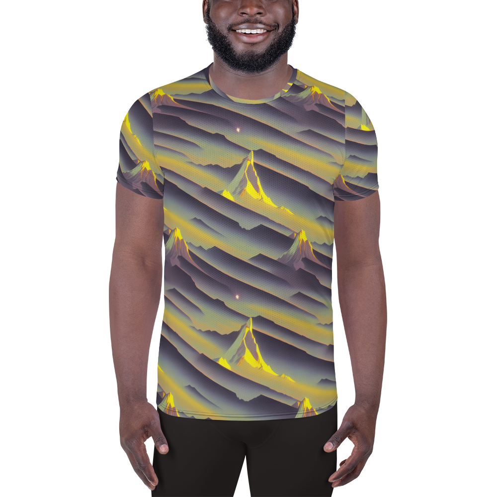 Men's Athletic T-Shirt - Surreal Summit