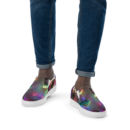 Men's Slip-On Canvas Shoes - Nebula Dreams