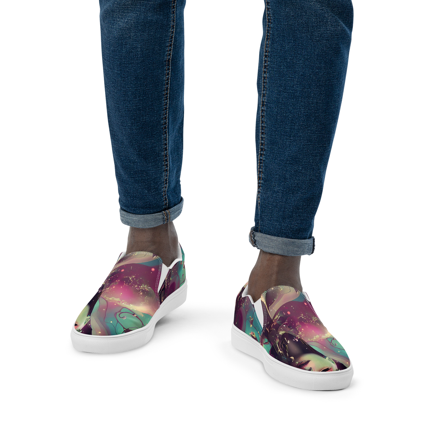 Men's Slip-On Canvas Shoes - Nouveau Galaxy