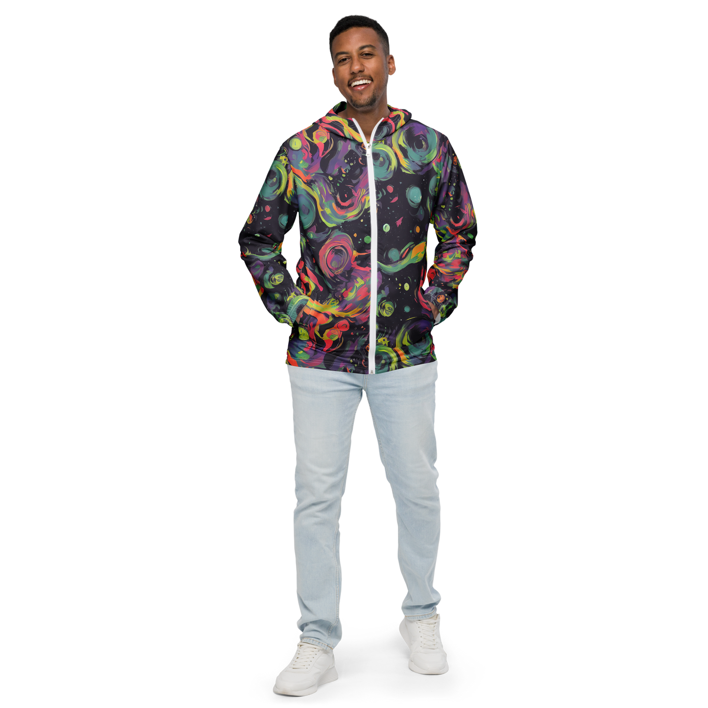 Men's Windbreaker - Psychedelic Drift