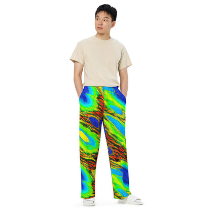 Wide-Leg Pants - Hodgkin's Blaze