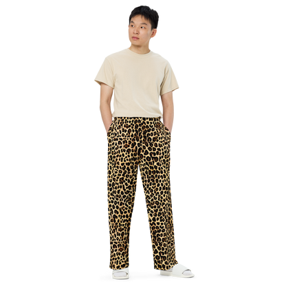 Wide-Leg Pants - Cheetah Mosaic