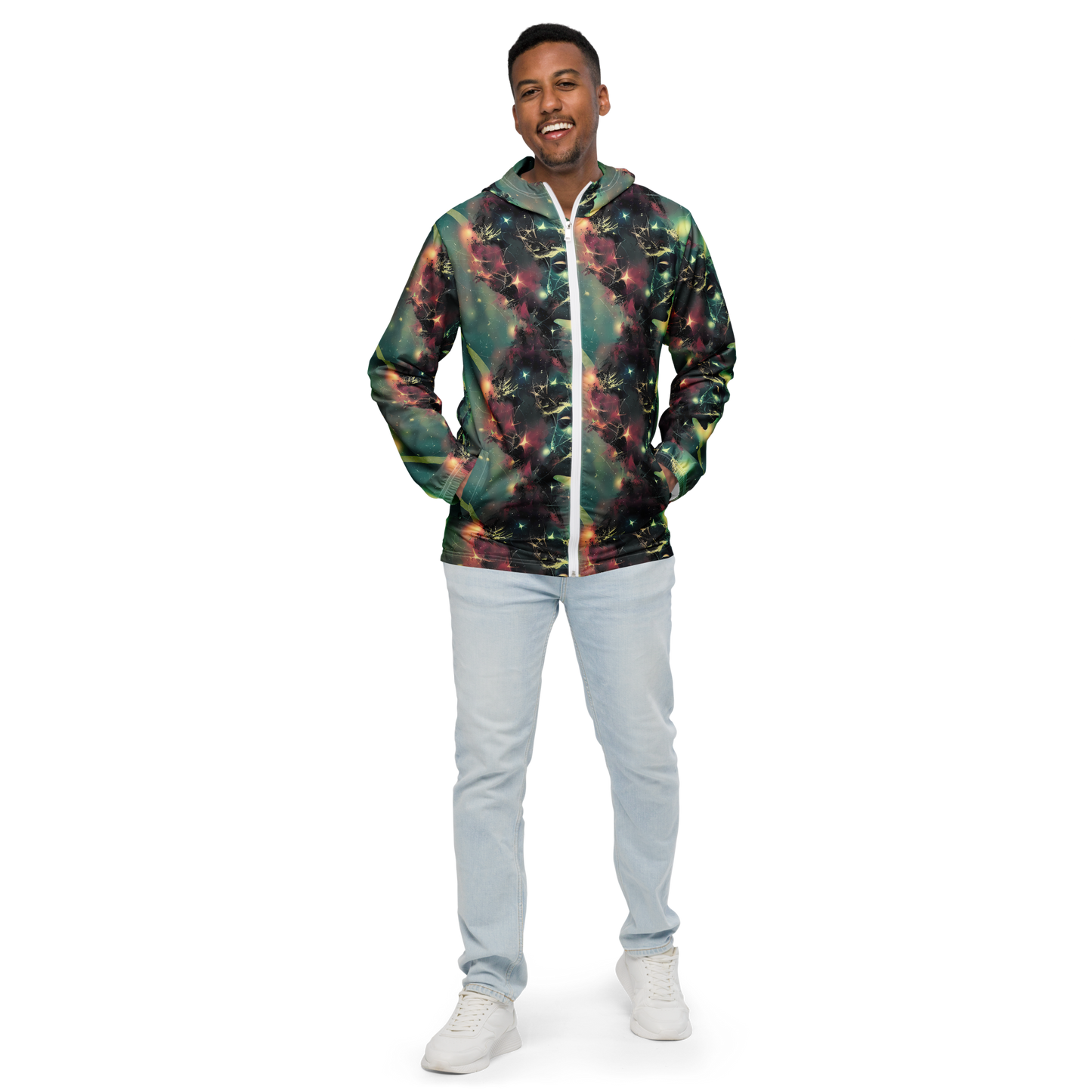 Men's Windbreaker - Galactic Serpent