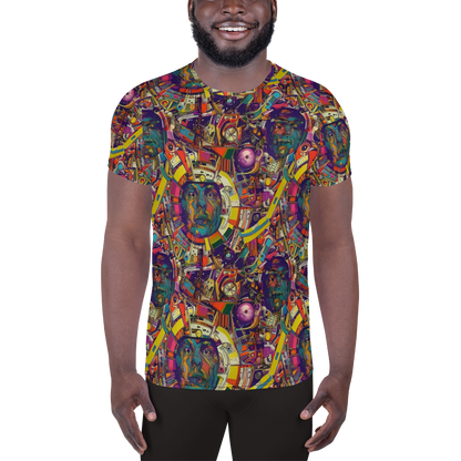 Men's Athletic T-Shirt - Cosmic Collage