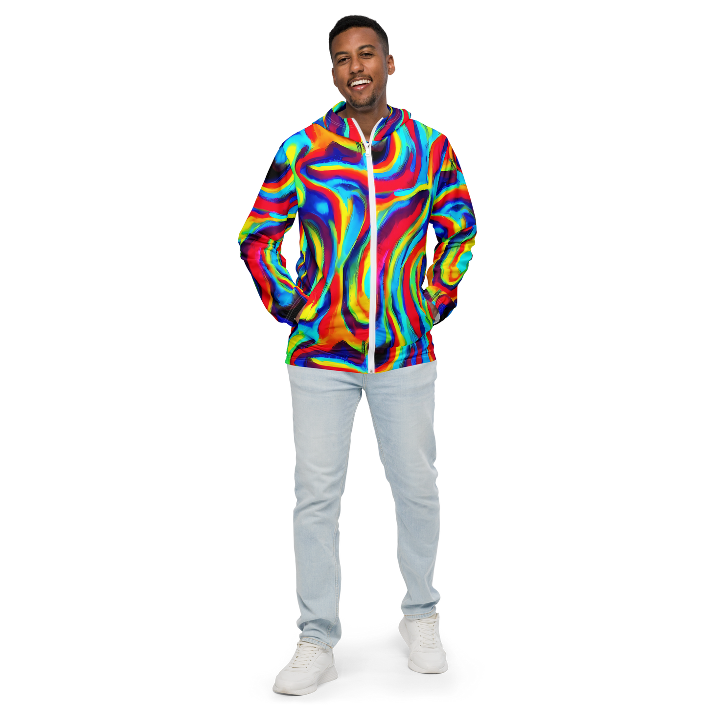 Men's Windbreaker - Stael Swirls