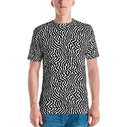 Men's Crew Neck T-Shirt - Static Swirl