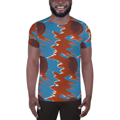 Men's Athletic T-Shirt - Desert Vortex