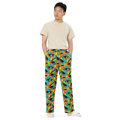 Wide-Leg Pants - Solar Swoosh