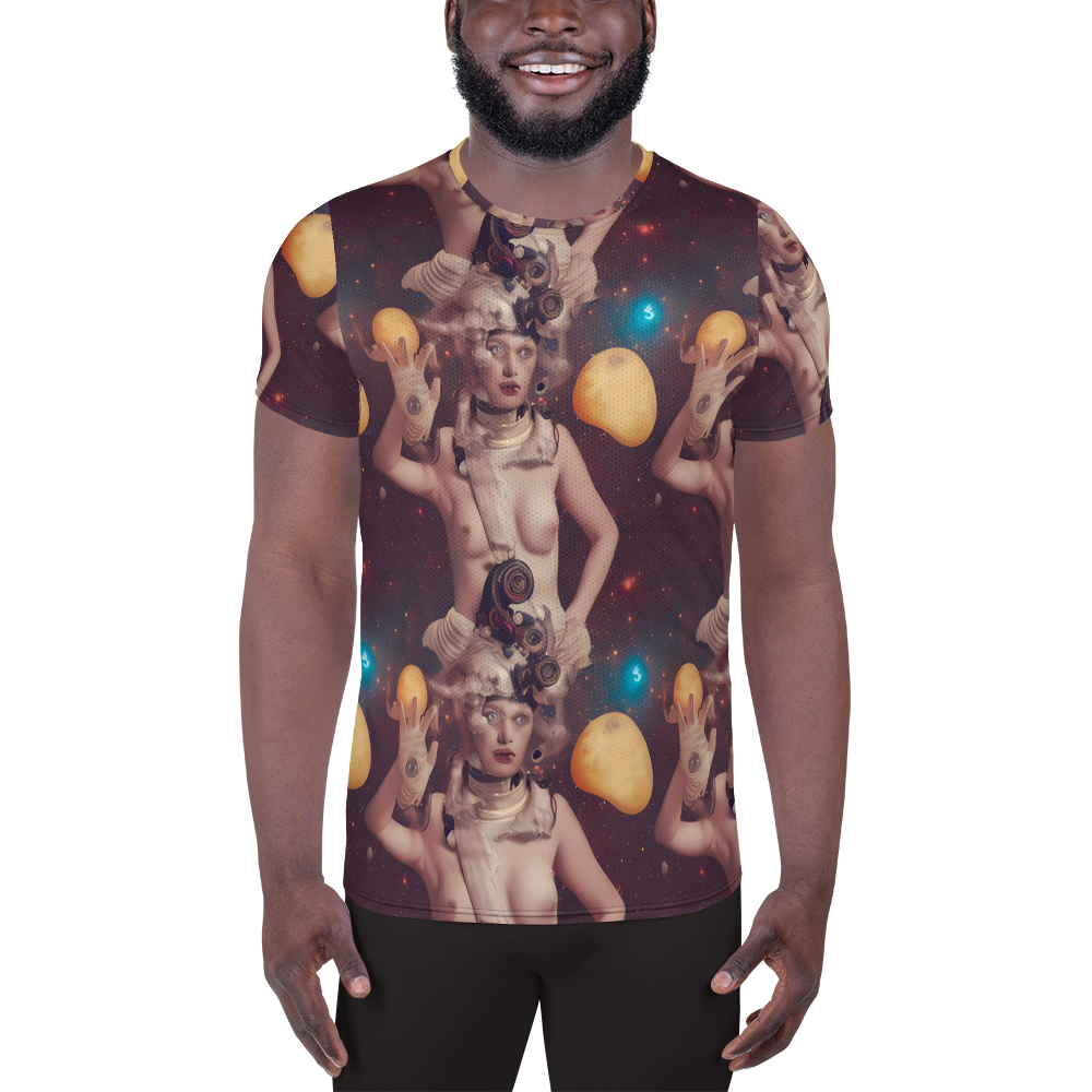 Men's Athletic T-Shirt - Nebula Siren