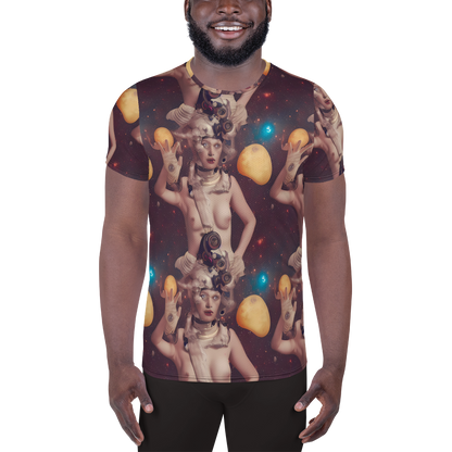 Men's Athletic T-Shirt - Nebula Siren