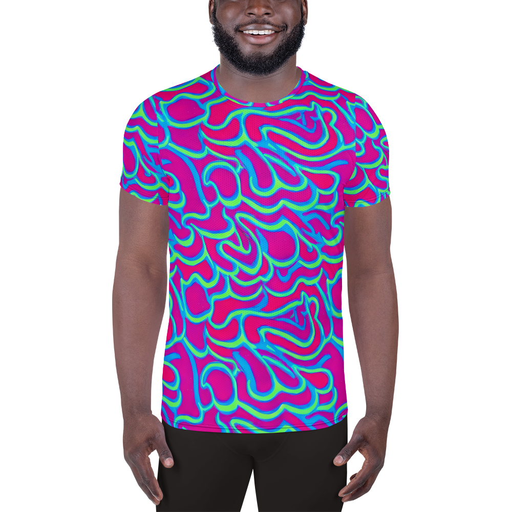 Men's Athletic T-Shirt - Aquatic Ember