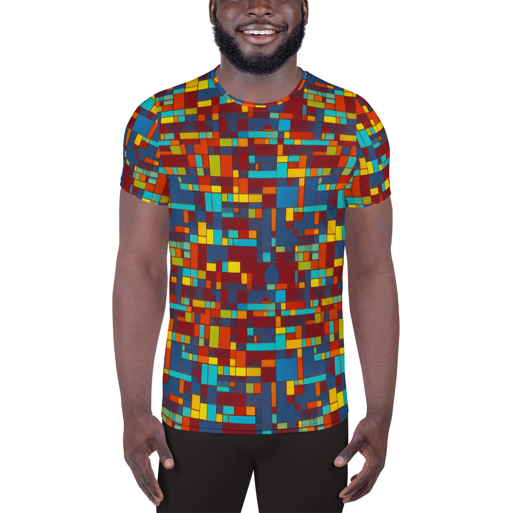 Men's Athletic T-Shirt - Astral Grid