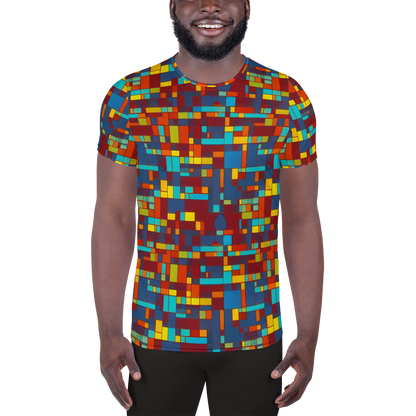 Men's Athletic T-Shirt - Astral Grid