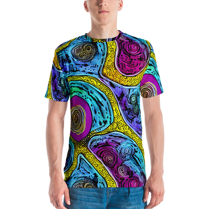 Men's Crew Neck T-Shirt - Orbiting Orbs