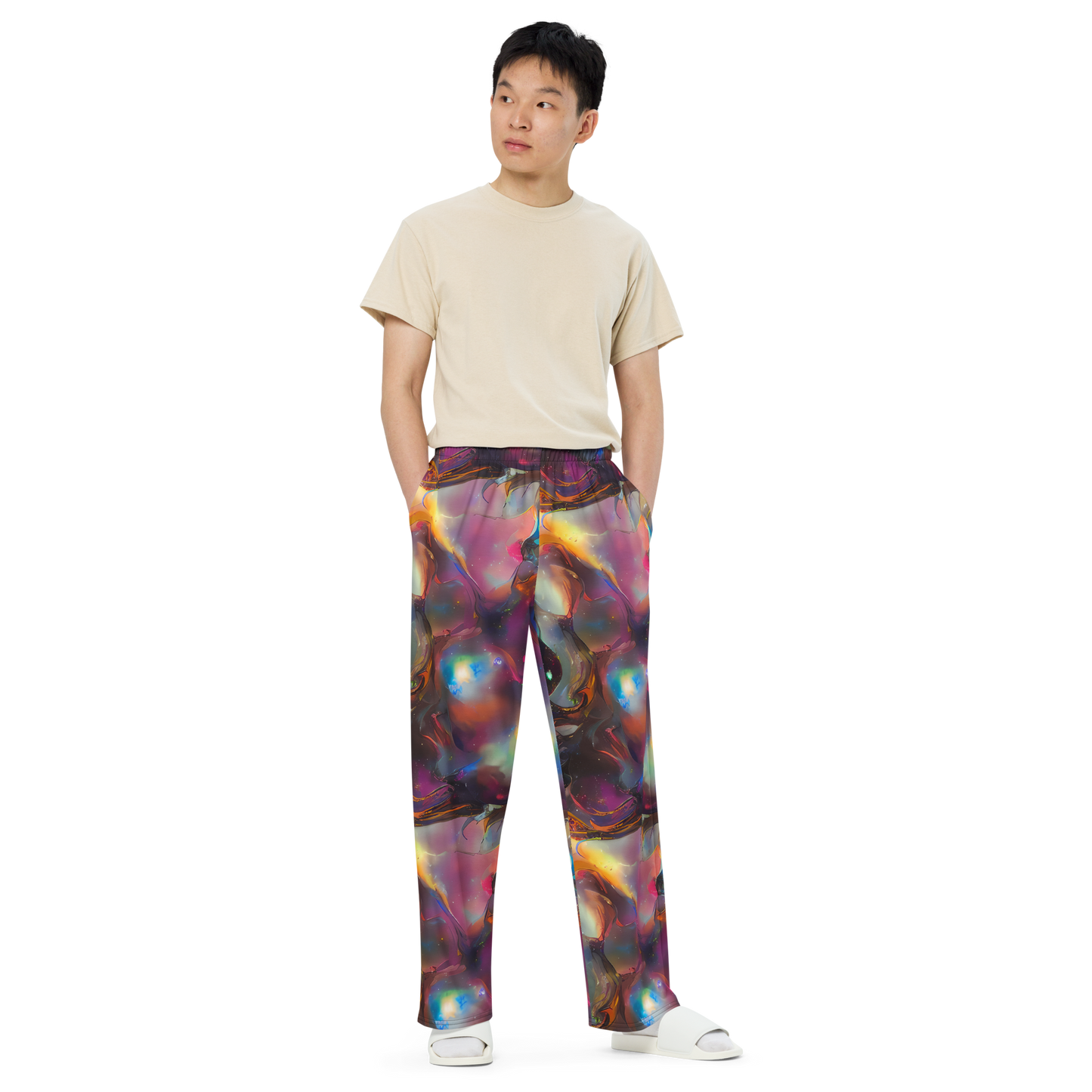 Wide-Leg Pants - Cosmic Fusion