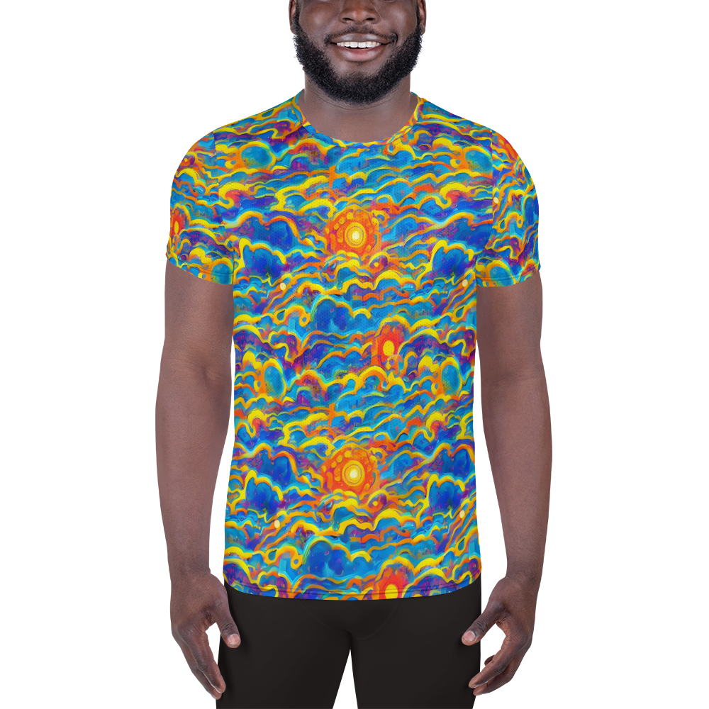 Men's Athletic T-Shirt - Chroma Ripple