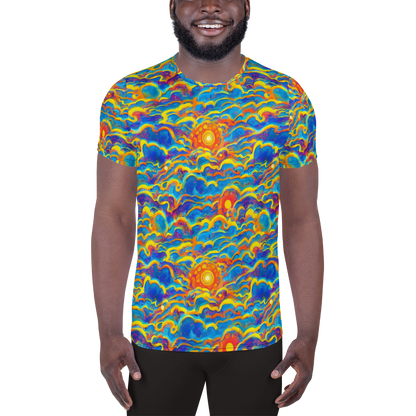 Men's Athletic T-Shirt - Chroma Ripple