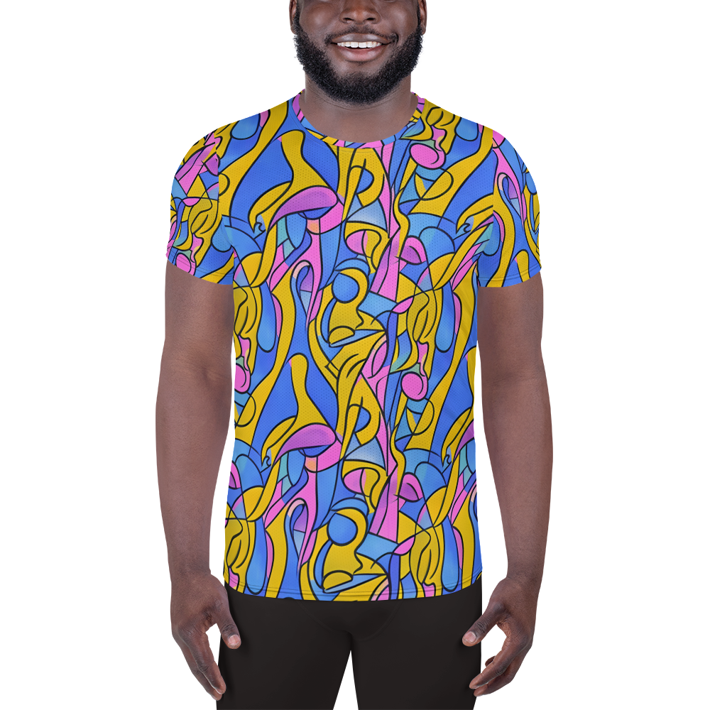 Men's Athletic T-Shirt - Cosmic Curves