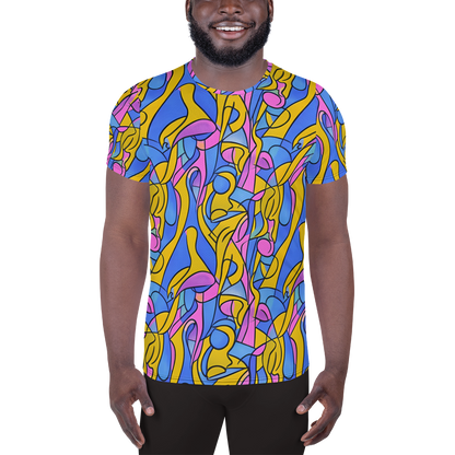 Men's Athletic T-Shirt - Cosmic Curves