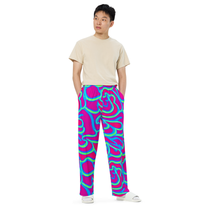 Wide-Leg Pants - Aquatic Ember