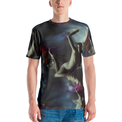 Men's Crew Neck T-Shirt - Cosmic Dancer