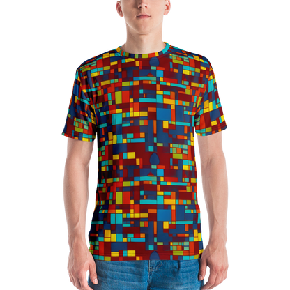 Men's Crew Neck T-Shirt - Astral Grid