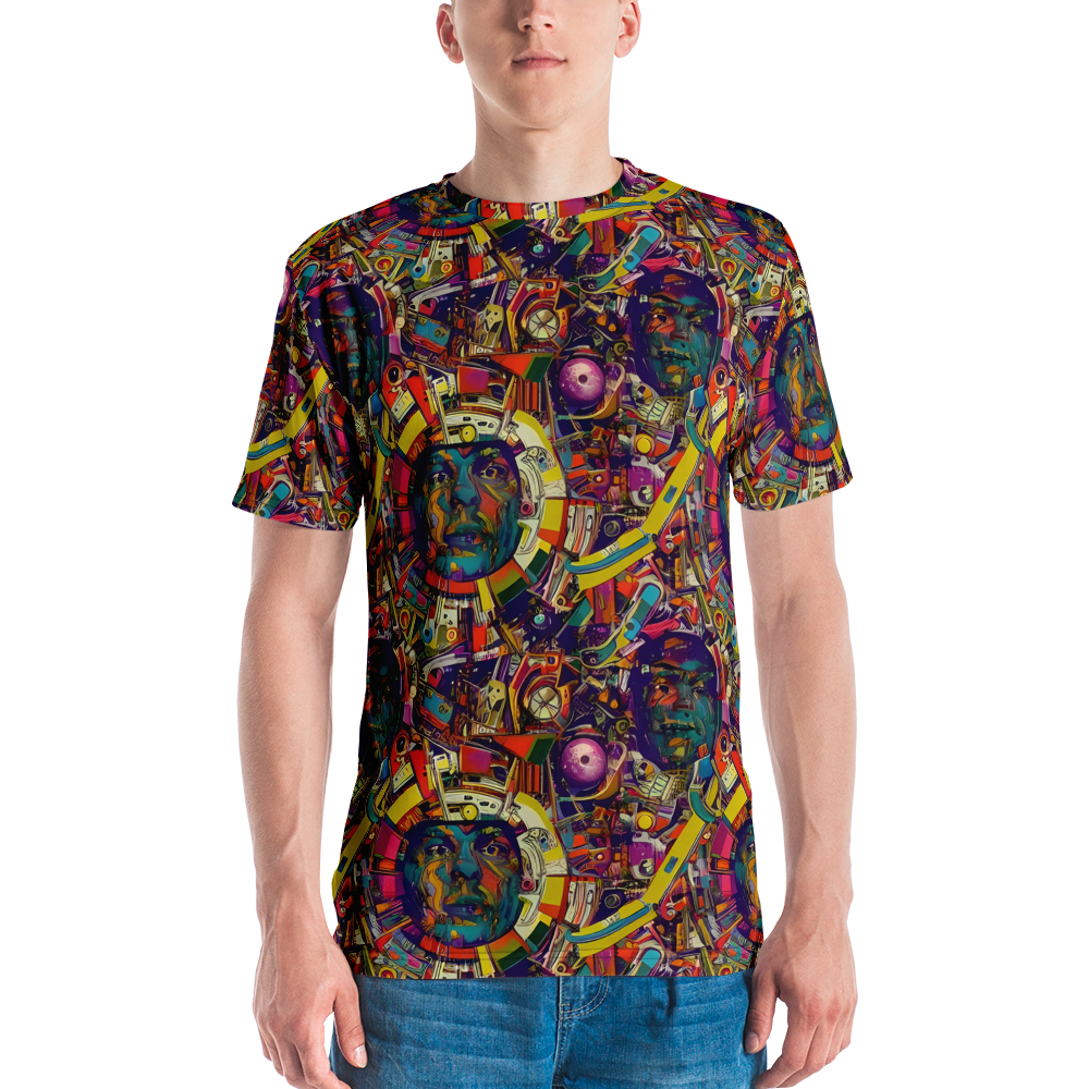 Men's Crew Neck T-Shirt - Cosmic Collage