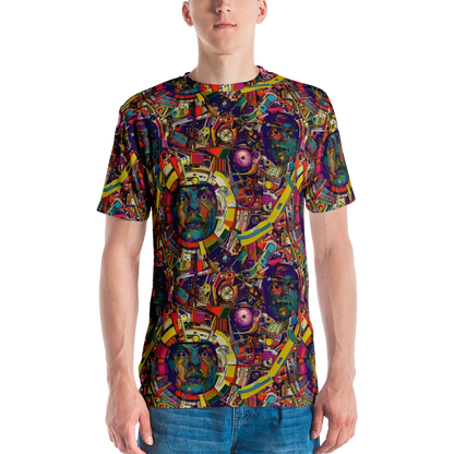 Men's Crew Neck T-Shirt - Cosmic Collage