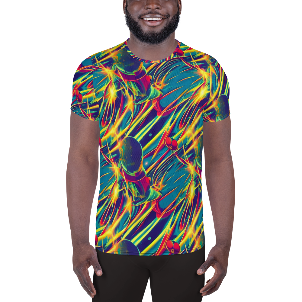 Men's Athletic T-Shirt - Cosmic Inferno