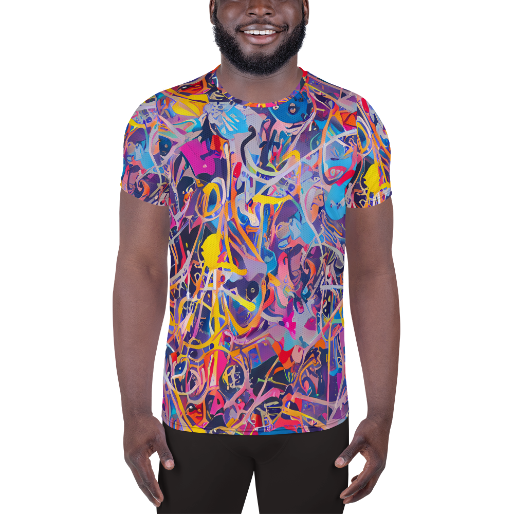 Men's Athletic T-Shirt - Vibrant Fusion