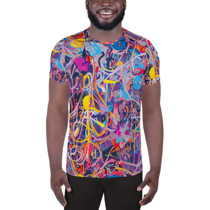 Men's Athletic T-Shirt - Vibrant Fusion