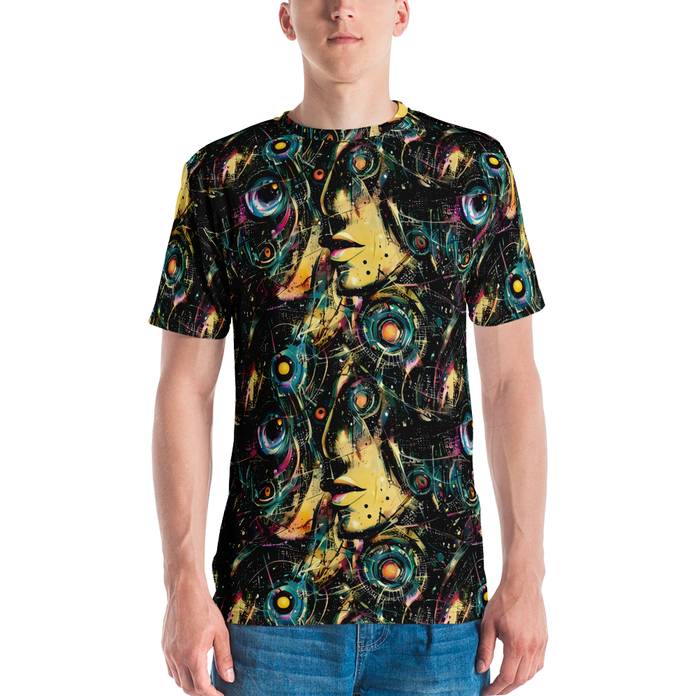 Men's Crew Neck T-Shirt - Celestial Echoes