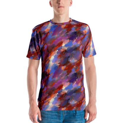 Men's Crew Neck T-Shirt - Celestial Brushstroke