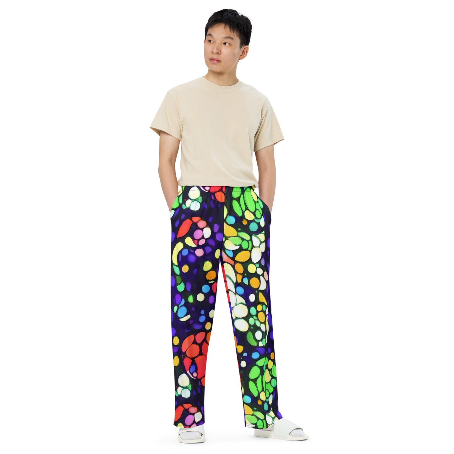 Wide-Leg Pants - Bubble Fantasia