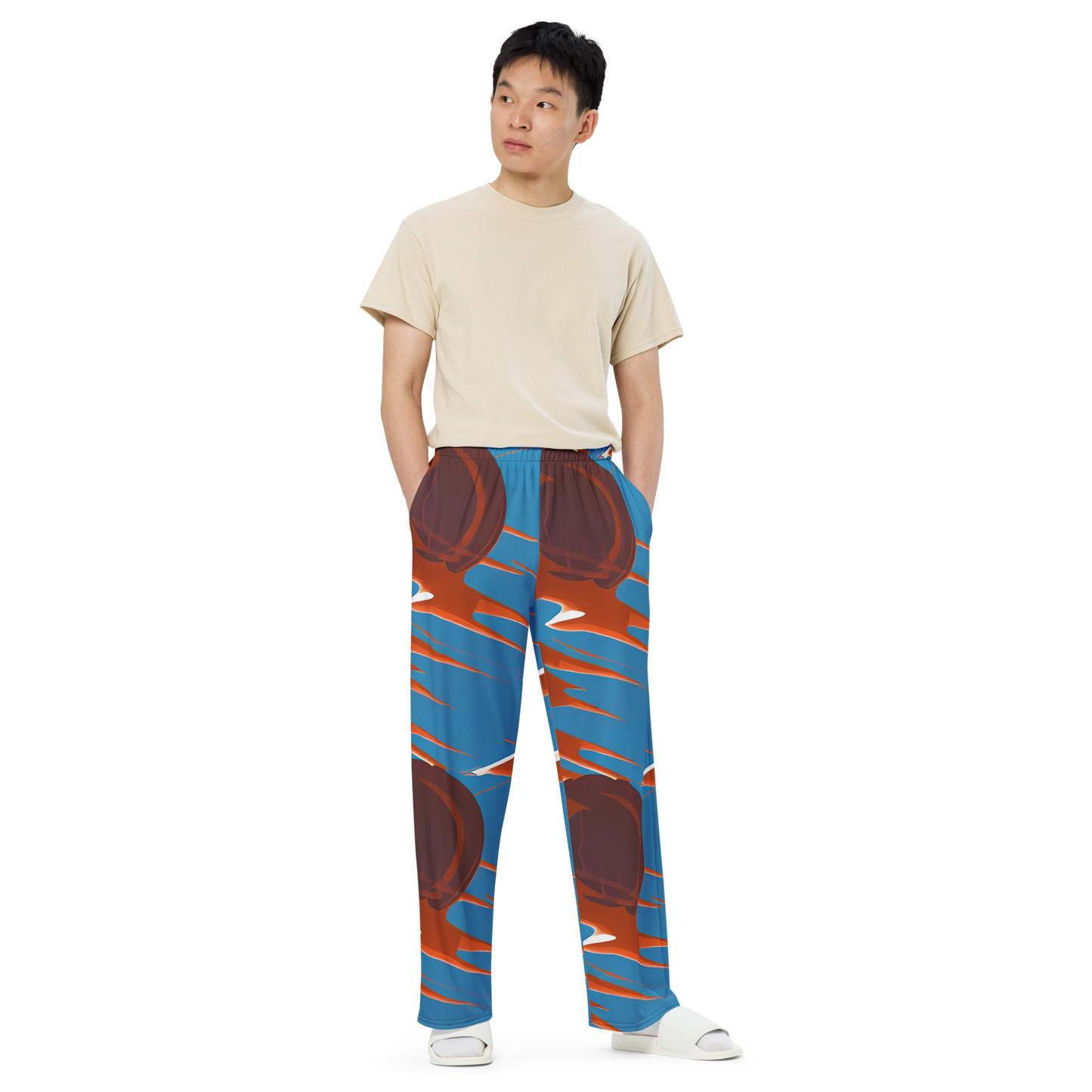 Wide-Leg Pants - Desert Vortex