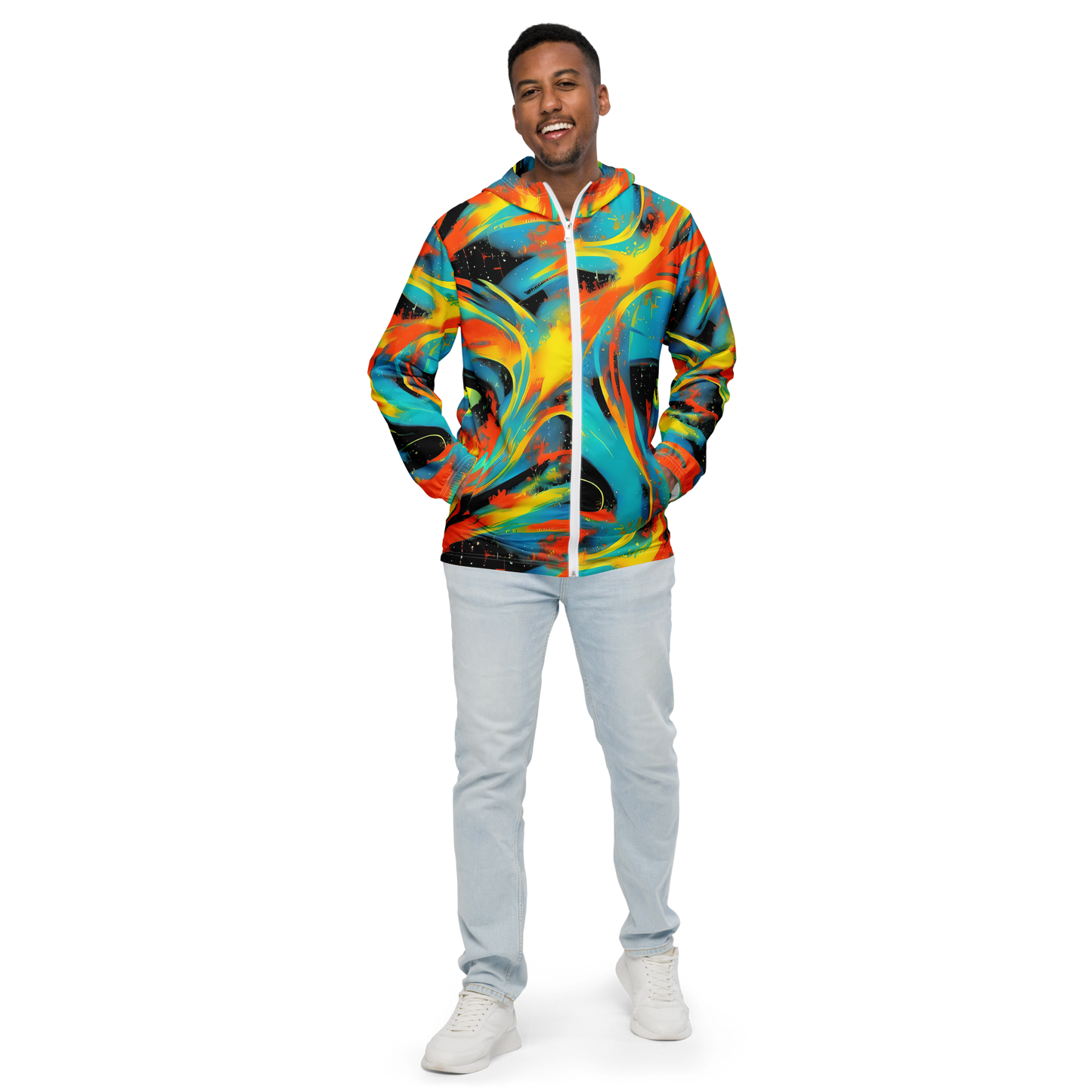 Men's Windbreaker - Solar Swoosh