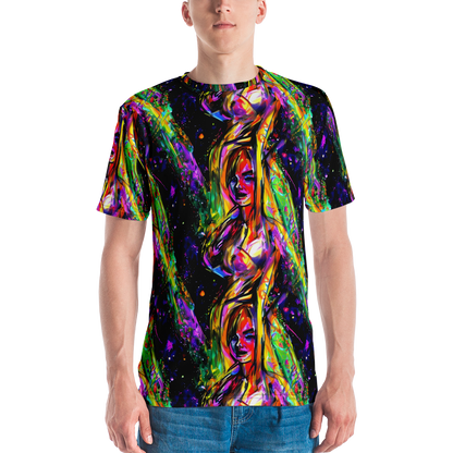 Men's Crew Neck T-Shirt - Galactic Flamenco