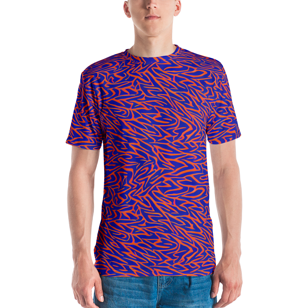 Men's Crew Neck T-Shirt - Sapphire Swirl