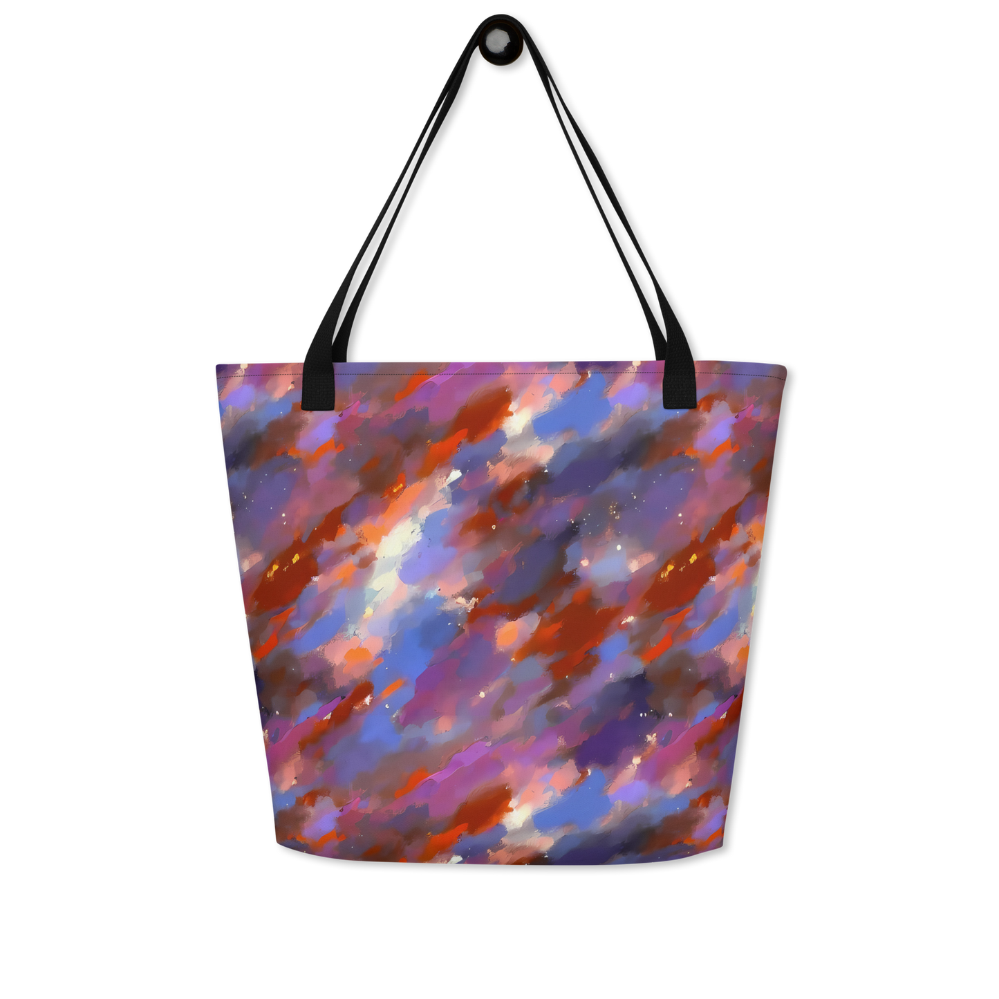 Large Tote Bag w/ Pocket - Celestial Brushstroke