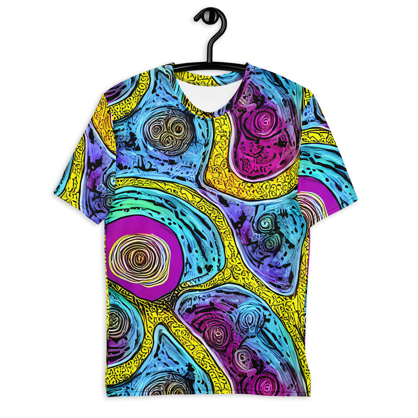 Men's Crew Neck T-Shirt - Orbiting Orbs