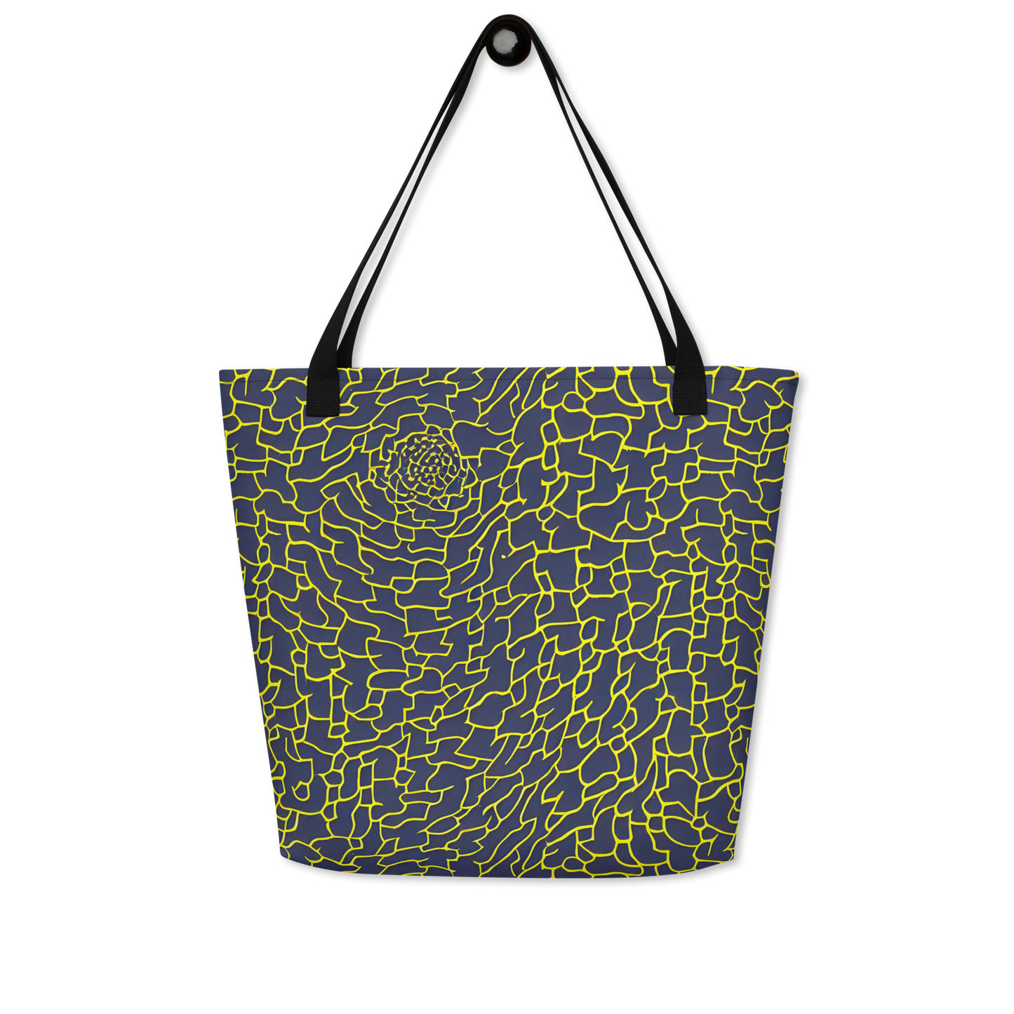 Large Tote Bag w/ Pocket - Nightshade Maze
