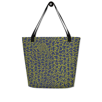 Large Tote Bag w/ Pocket - Nightshade Maze