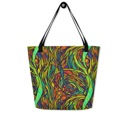 Large Tote Bag w/ Pocket - Cosmic Garden