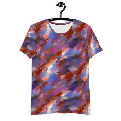 Men's Athletic T-Shirt - Celestial Brushstroke